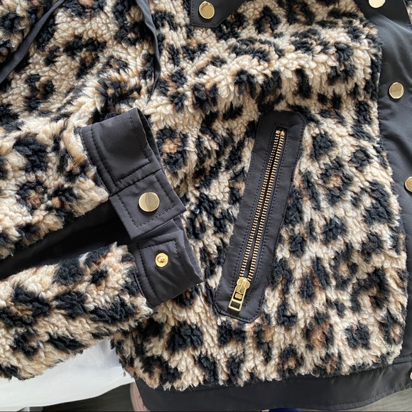 Veronica Beard Anita leopard teddy bomber jacket XL - Picture 8 of 12